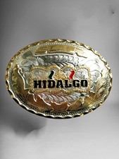 Hidalgo Rodeo Western Cowboy Style Belt Buckle Hebilla Vaquera Fina De Hidalgo