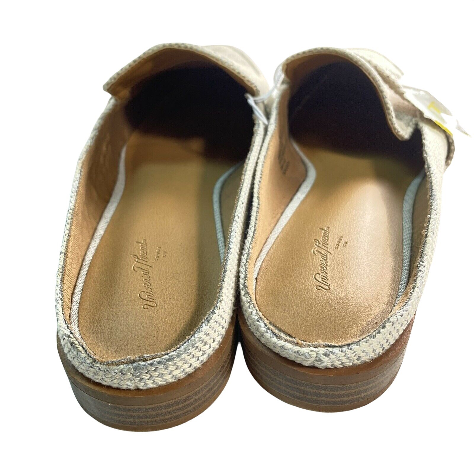 Womens Cream Amber Loafers Woven 