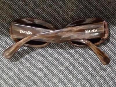 ESCADA E1083 E904 BLACK SUNGLASSES BLUE LENS | eBay display picture 1