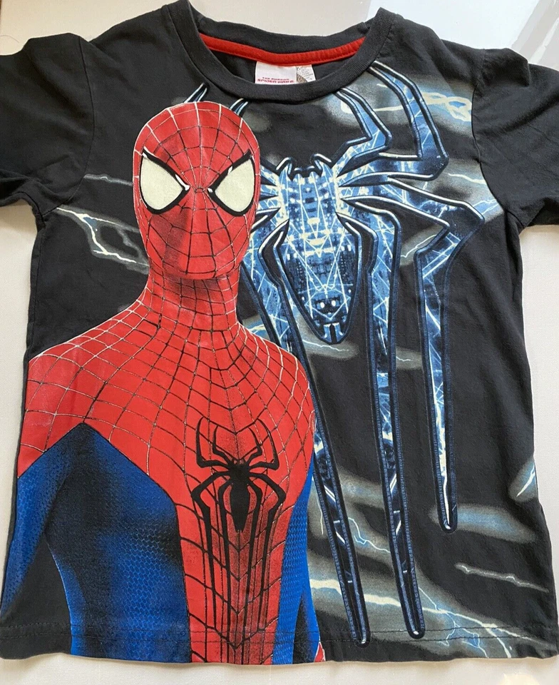 Spider Man 2 Long Sleeve Kids Boys size 6 The Amazing Marvel 2014 Shirt - Image 2 of 4