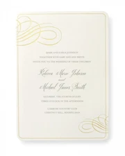 Gold Foil Border Invitation Kit - 25 Count