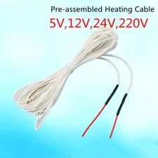 5V/12V/24V/220V Silicone Rubber Warm Wire Heating Cable Electric Blanket Heat