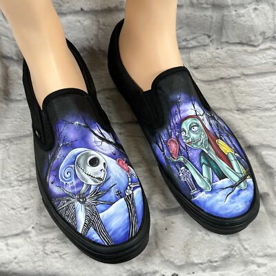 Hand-Painted Vans Nightmare Before Christmas Nightmare Before Christmas Shoes, Custom Painted, Vans, Toms  main image 4