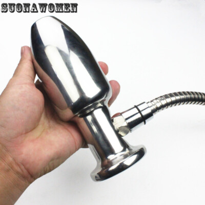 anal plug 7cm Huge Plug 20*7cm 3kg Stainless Steel Butt Stopper Interface to Shower Sex  Toy