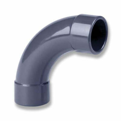 PVC GLATT 90° BIEGUNG