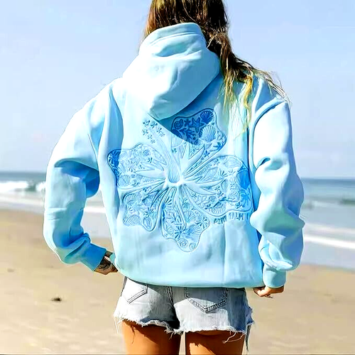 Women Casual Pullover Hoodie Comfy Loose Solid Sweatshirt Long Sleeve Beach pri