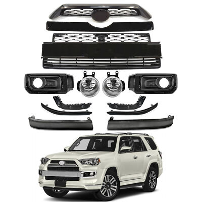 Fit Toyota 4Runner Limited 2014-2020 Front BunBody Kits Gloss Black Set 13pcs