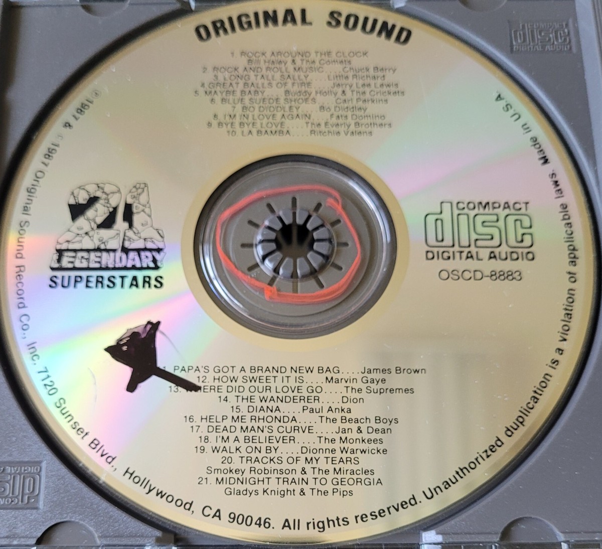ORIGINAL SOUND 21 LEGENDARY SUPERSTARS CD (1987) | eBay