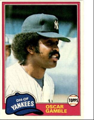 1981 Topps Oscar Gamble New York Yankees #139