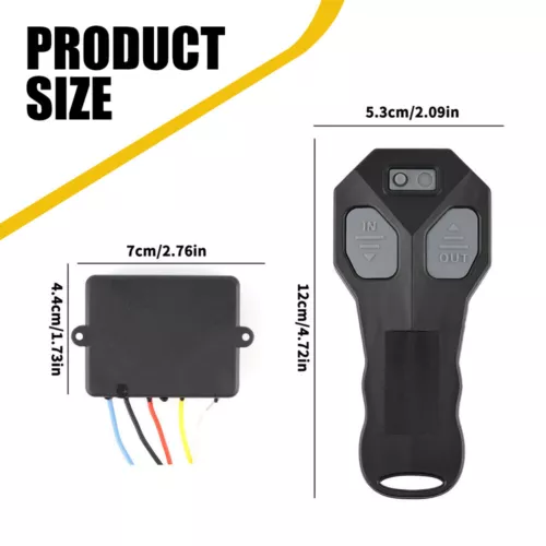 Wireless Winch Remote Control Kit DC12V Switch Handset for Jeep ATV SUV Truck - Picture 3 of 9
