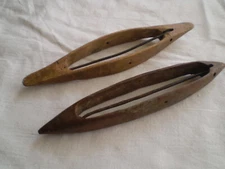 Two Old wooden Primitive HandMade Wooden Parts Of Weaving Loom