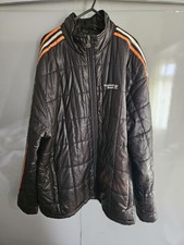 Adidas Puffer Jacket Unisex Vintage Brown Y2k Large Adults