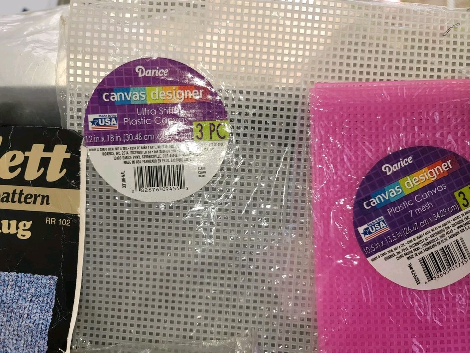 Lot 12 Pieces Cross Stitch Burdette Pattern Plastic Grids Knitting