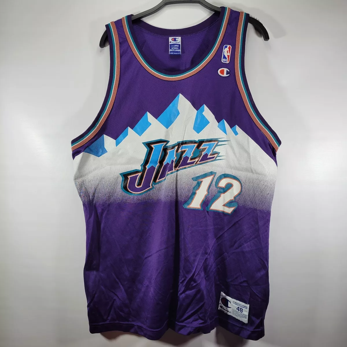 NBA Utah Jazz Adidas Alternate Home Jersey #12 John Stockton - Vinted