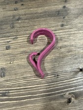 Vintage Pink Hygiene Shower Curtain Rings Hooks 12 pc Hard Plastic 3  