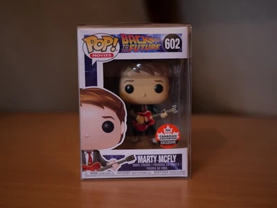 Funko Pop Movies Back to the Future : Marty McFly Guitar 602 Canadian Convention - Photo 1/4