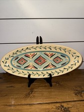 Gail Pittman Tuscan Maypop Oval Serving Dish 20 Inches