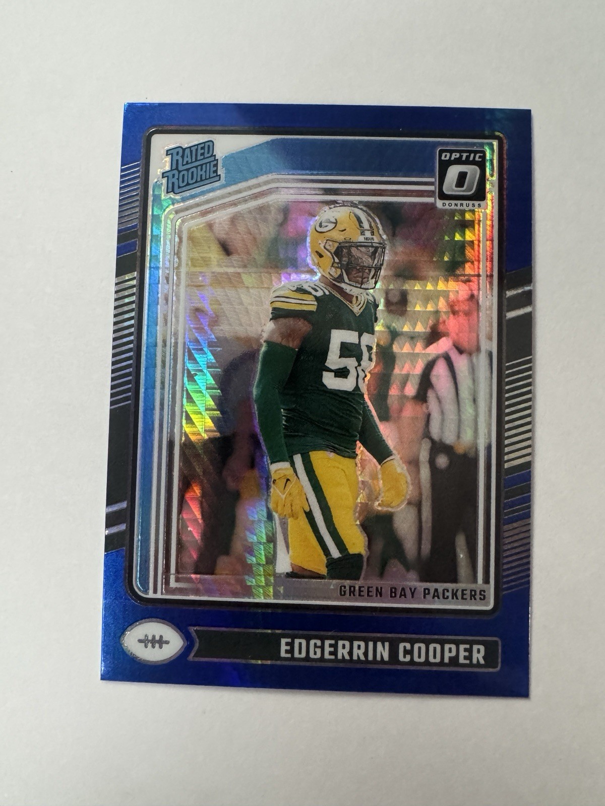 2024 Panini Donruss Optic Rookie Edgerrin Cooper #231 Blue Scope Prizm (RC)