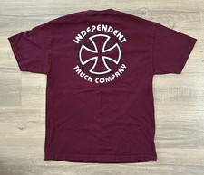 Vintage Independent Truck Company NHS Men’s Skate T Shirt L RARE Cross Logo