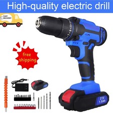 NEW 21V Power Cordless Drill Driver Electric Rechargeable Tool With Charger
