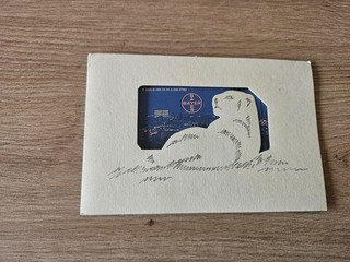 O 386 03.95 Bayer Leverkusen Löwe Bernhard Hoetger Telefonkarte im Folder