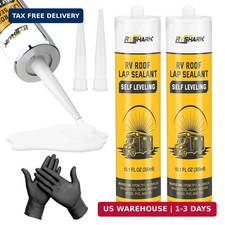 2Pack RV Roof Sealant Self Leveling Lap Caulk White Waterproof Camper Repair