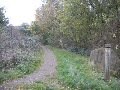 Foto 6x4 öffentlicher Fußweg nach Hucknall in der Nähe von Westville Richtung Huck c2017