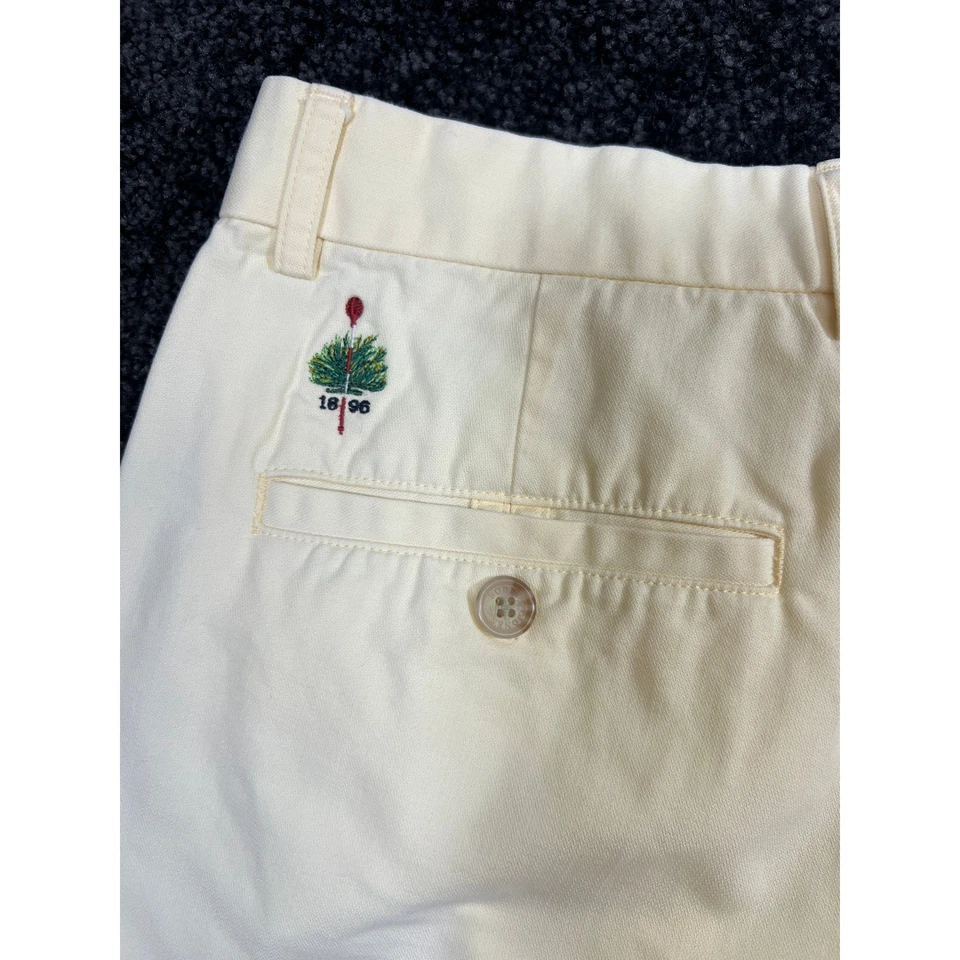 Мужские шорты для гольфа Bobby Jones размер 34 плиссированные хаки хлопковая смесь - слабые пятна - Изображение 3 из 4