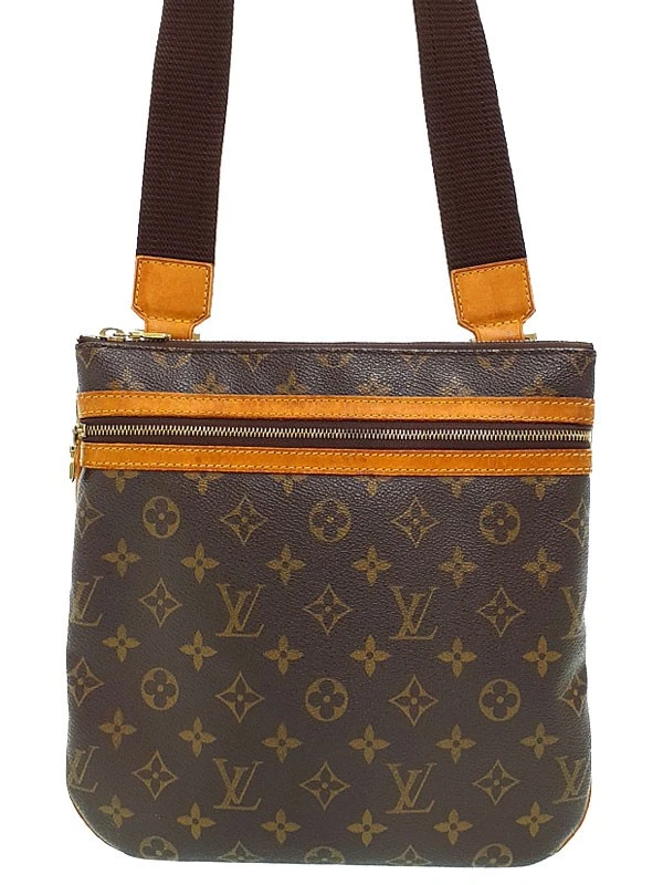 Vuitton — Louis Vuitton Pochette M40044 Canvas Brown Shoulder Bag Women's #TB1161