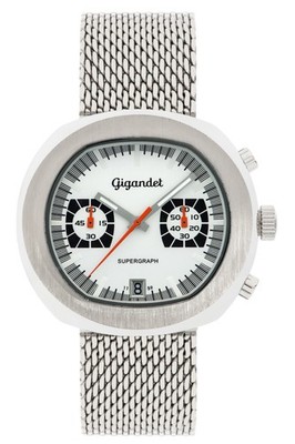 Gigandet Herren Chronograph Edelstahl Datum Silber - Supergraph G11 - G11-001