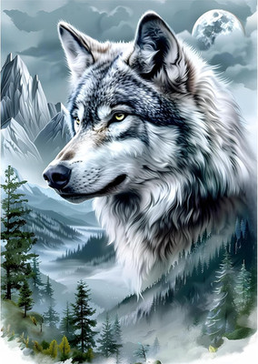 5D-Stickerei-Set Erwachsene Tiere 30x40cm EOBROMD DIY Wanddekoration