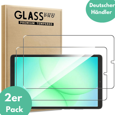 2X Schutzglas für Samsung Galaxy Tab A11 Plus Displayschutz Panzerfolie Full 9H