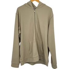 NWT Vuori Performance Waffle Zip Hoodie 2.0 Toast Beige Size XXL 2XL Sweatshirt