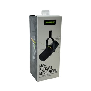 Shure MV7+ USB/XLR Hybrid Dynamic Mic Black pour l'enregistrement en continu de podcast
