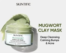 SKINTIFIC Mugwort Clay Mask Anti-Aging Acne Pore Redness Oily Skin Barrier 55g