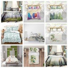 3D Forest Watercolor Quilt Cover Duvet Cover Comforter set