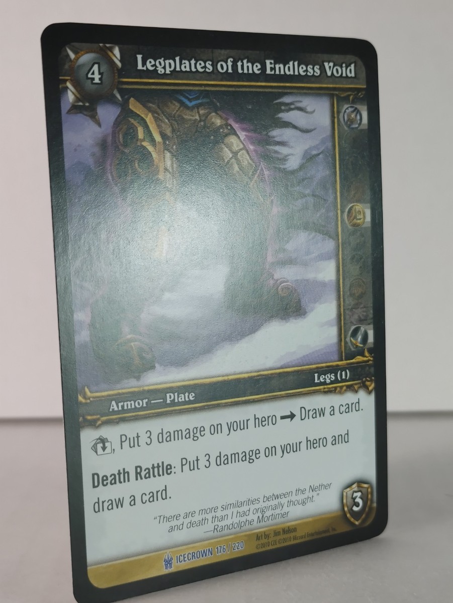 Legplates of the Endless Void - Icecrown - 176/220 - Wow TCG