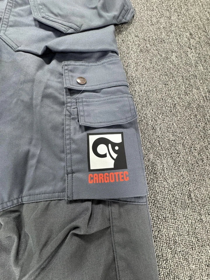 Fristads Bib Overalls Mens C50 Regular Gray Workwear Utility Multi Pocket Cargo - Image 2 of 4