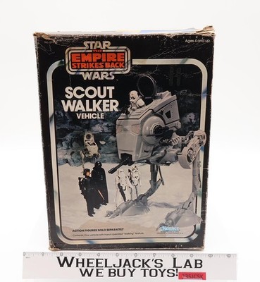 Scout Walker AT-ST 100% Complete W/ Box Star Wars ROTJ 1980 Kenner