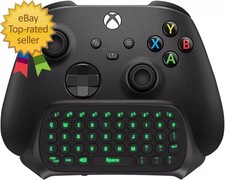 Green Backlight Keyboard for Xbox One Xbox Series X/S,Wireless Chatpad Message