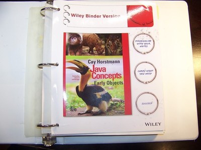 JAVA CONCEPTS  by Cay S. Horstmann  2017, Wiley Binder Version  VG  [ Free H&S ]