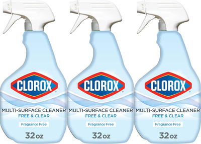 Free & Clear Multi Surface Cleaner, Spray Bottle, Fragrance Free, 32 Fluid Ounce