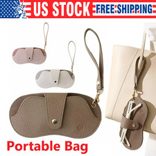 Soft Leather Sunglasses Bag,Glasses Pouch Carrying Organizer Eyeglass NEW