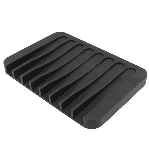 Self Draining Soap Holder Premium Silicone Soap Dish for Shower, Bathroom, Ki...