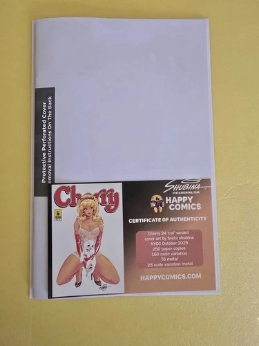SVETA SHUBINA NYCC HAPPY COMICS VARIANT LTD 250 Protective cover still attached