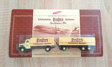 Piasten Schokoladen Bonbons Nostalgie Werbetruck mit Anh&auml;nger OVP 1:87