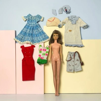 Vintage 1965 Brunette Francie Barbie #1130 Eyelashes Bend Legs Japan - Image 1 of 4