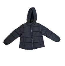 Swiss Tech Children's Black Hooded Full Zip Jacket Size S 6-6x 