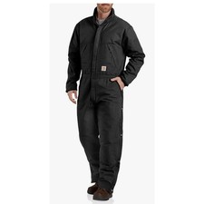 Carhartt Loose Fit Washed Duck Insulated Coverall XL short black
