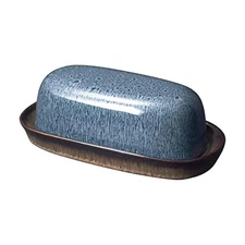 Monroe Blue Covered Butter Dish, 8-Inch